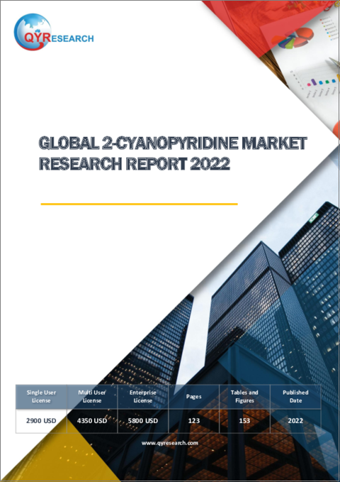 表紙：2-シアノピリジンの世界市場の分析 (2022年)