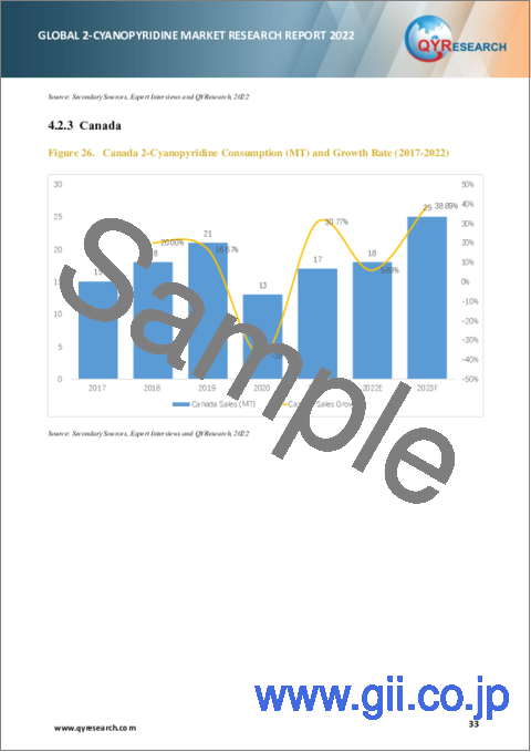 サンプル2：2-シアノピリジンの世界市場の分析 (2022年)
