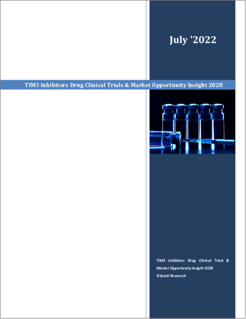 表紙：TIM3阻害剤市場：臨床試験と市場の機会（2028年）