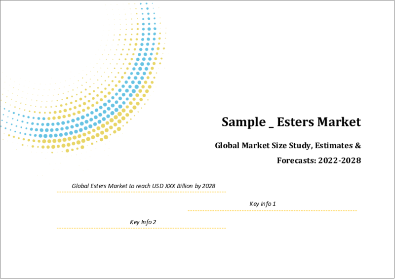 表紙：エステルの世界市場の規模調査：製品別、用途別、地域別予測（2022～2028年）