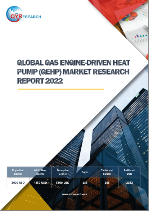 表紙：ガスエンジン駆動ヒートポンプ (GEHP) の世界市場の分析 (2022年)