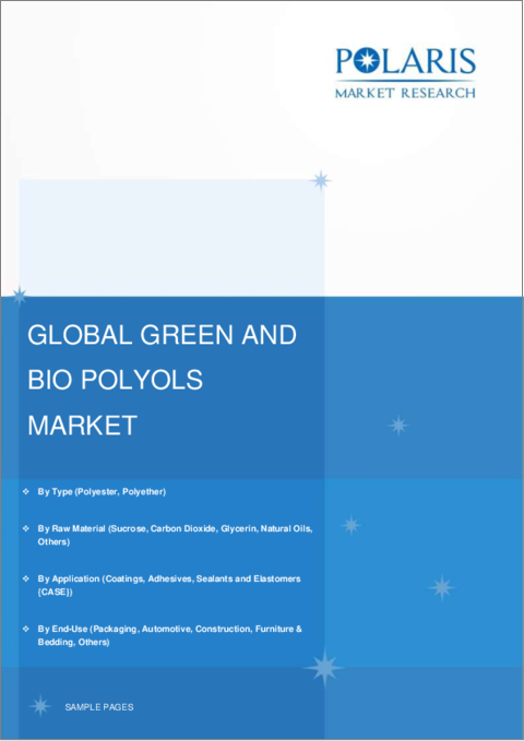 表紙：グリーンポリオール・バイオポリオールの世界市場：シェア、サイズ、動向、産業分析レポート：タイプ別（ポリエステル、ポリエーテル）、原料別、用途別、最終用途別、地域別、セグメント予測（2022年～2030年）
