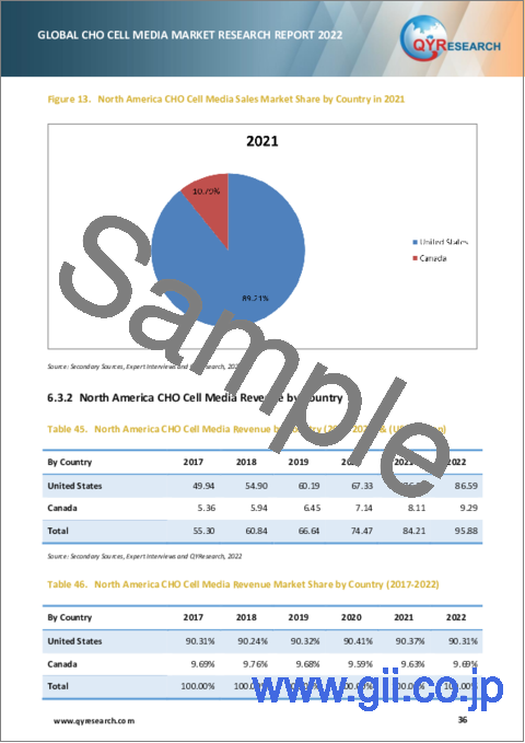 サンプル2：CHO細胞培地の世界市場の分析 (2022年)