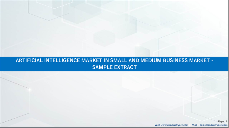 表紙：中小企業向け人工知能 (AI) の世界市場