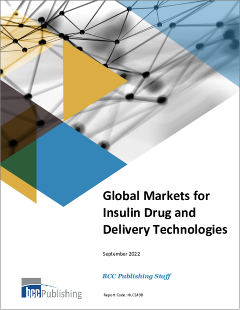 表紙：インスリン製剤およびデリバリー技術の世界市場