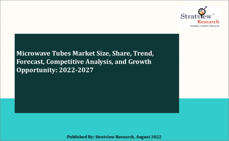 表紙：マイクロ波管の世界市場規模、シェア、動向、予測、競合分析、成長機会（2022年～2027年）