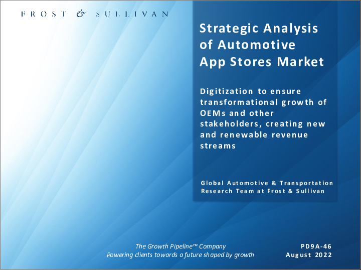 表紙：自動車用アプリストア市場の戦略的分析