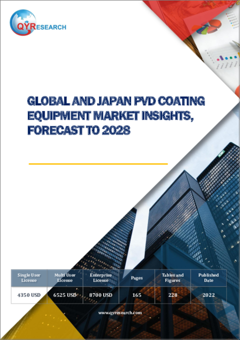 表紙：世界と日本のPVDコーティング装置市場：考察と予測 (2028年まで)