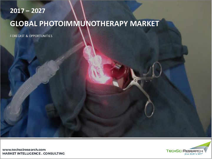 表紙：光免疫療法の世界市場、治療領域別・エンドユーザー別・地域別：競合・予測・機会 (2027年)