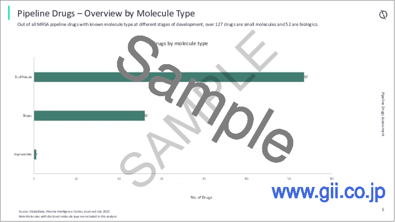 サンプル2：メチシリン耐性黄色ブドウ球菌（MRSA）市場：上市済み薬剤およびパイプライン薬剤の評価、臨床試験、競合情勢
