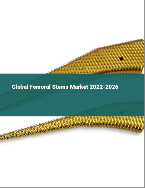 表紙：大腿骨ステムの世界市場 2022-2026