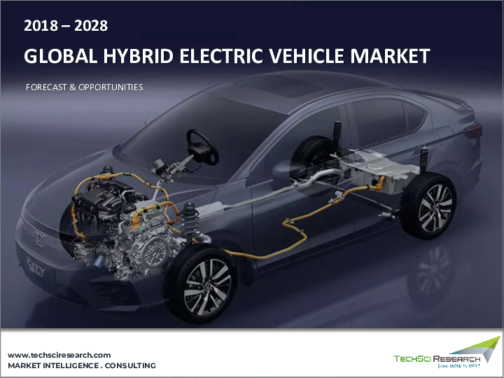 表紙：ハイブリッド電気自動車の世界市場：ハイブリッドタイプ別、車両タイプ別、パワートレイン別、推進タイプ別、地域別、競合予測 & 機会（2027年）
