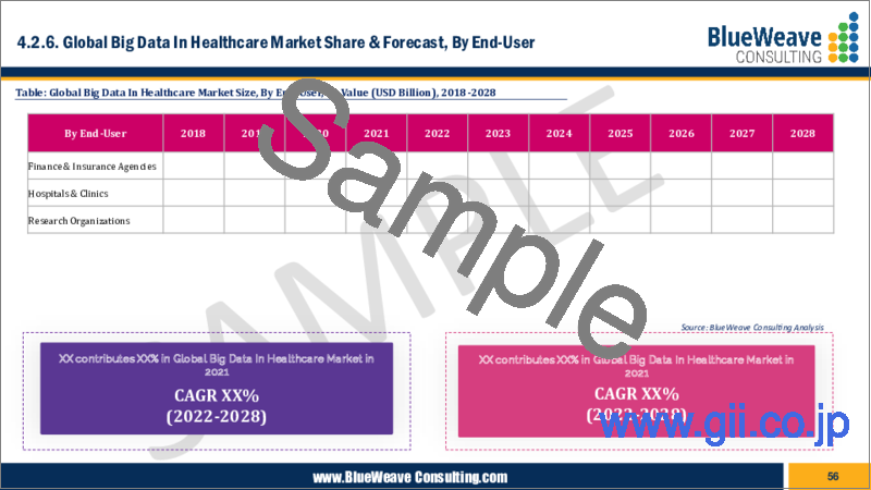 サンプル1：ヘルスケア向けビッグデータの世界市場 (2018年～2028年)：コンポーネント・用途・展開・アナリティクスタイプ・ツールタイプ・エンドユーザー・地域別の動向分析・競合市場シェア・予測