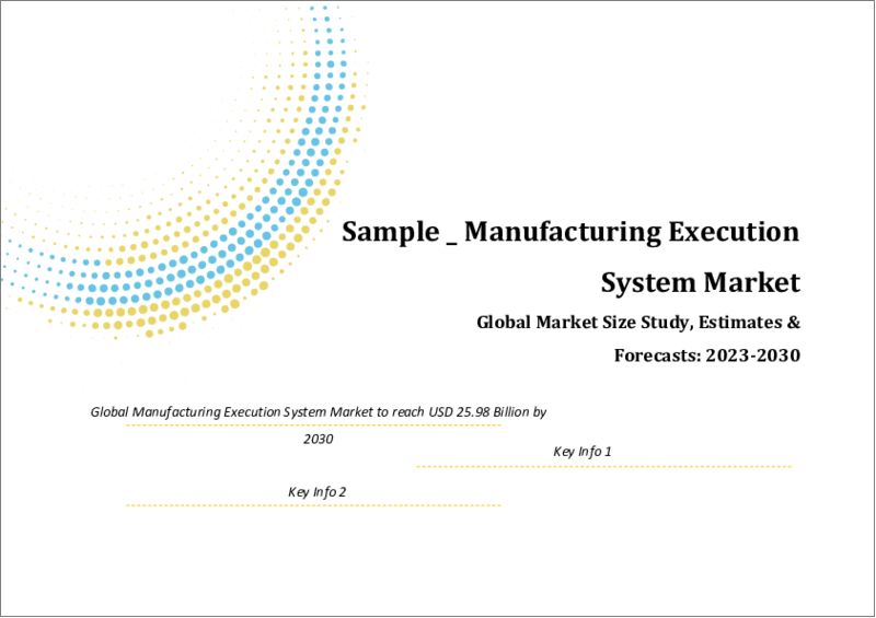 表紙：製造実行システム（MES）の世界市場規模調査、オファリング別、展開タイプ別、プロセス産業別、ディスクリート産業別、地域別予測2022-2028年