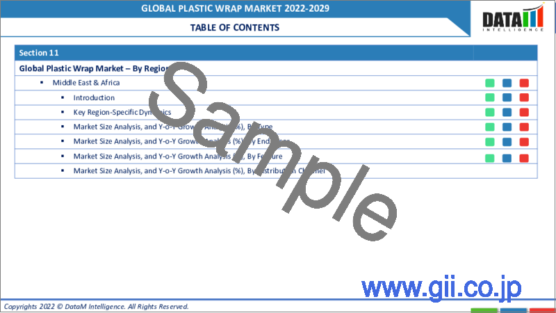サンプル1：プラスチックラップの世界市場 - 2022-2029