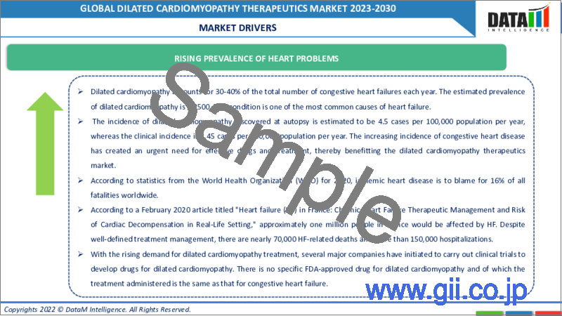 サンプル2：拡張型心筋症治療の世界市場-2022-2029年