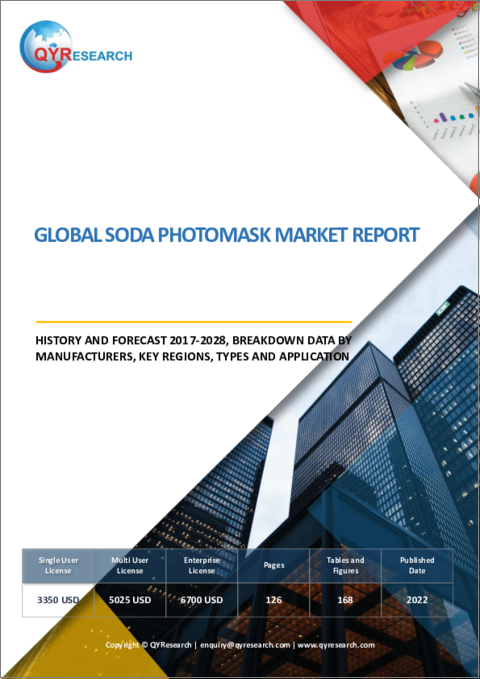 表紙：ソーダフォトマスクの世界市場：分析・沿革・予測 (2017年～2028年)