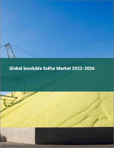表紙：不溶性硫黄の世界市場 2022-2026