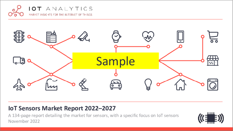 表紙：IoTセンサーの世界市場の分析 (2022年～2027年)