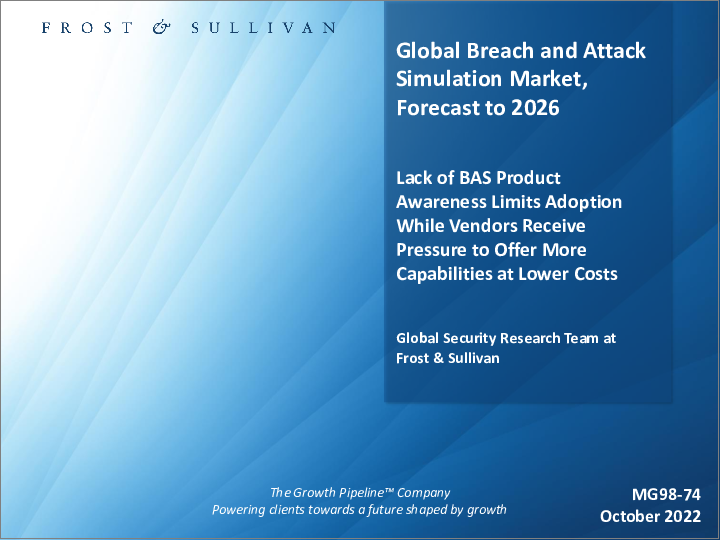 表紙：侵害・攻撃シミュレーション（BAS）の世界市場：2026年までの予測