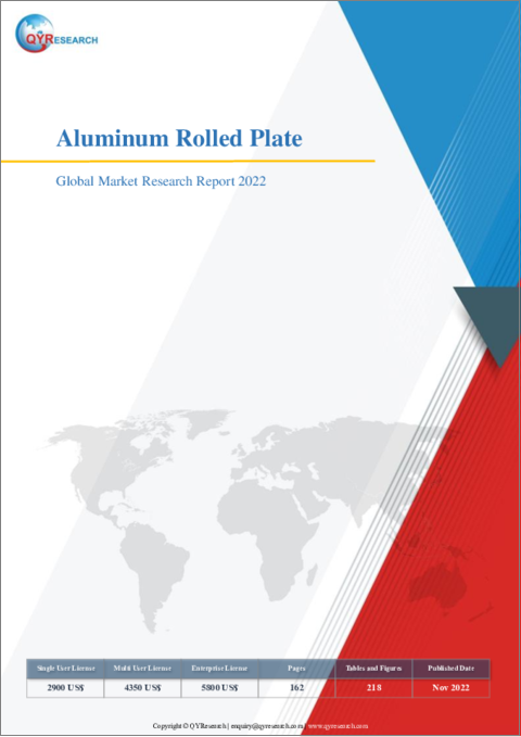 表紙：アルミニウム圧延板の世界市場：2022年