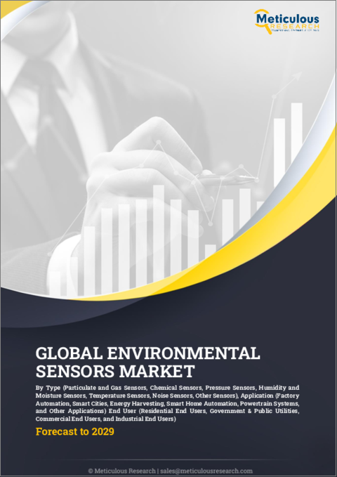 表紙：環境センサーの世界市場：タイプ、用途、エンドユーザー別 - 予測（～2029年）