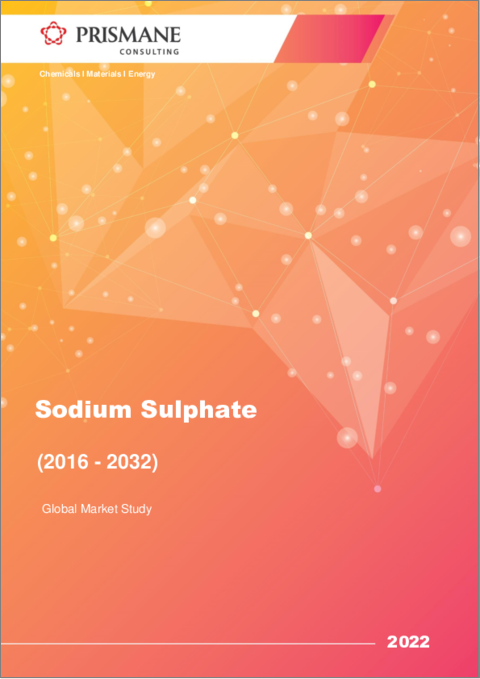 表紙：硫酸ナトリウムの世界市場：2016年～2032年