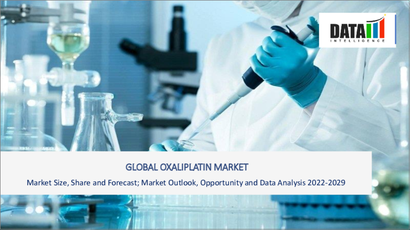 表紙：オキサリプラチンの市場規模、競合情勢、市場予測-2029年