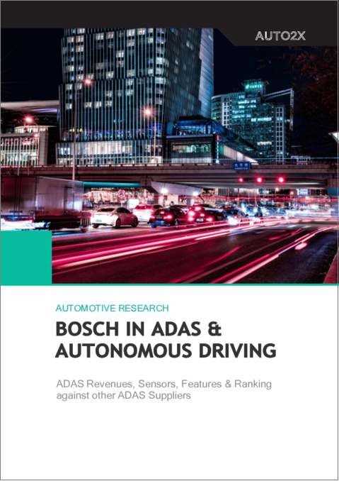 表紙：Bosch：ADAS・自動運転における市場シェア