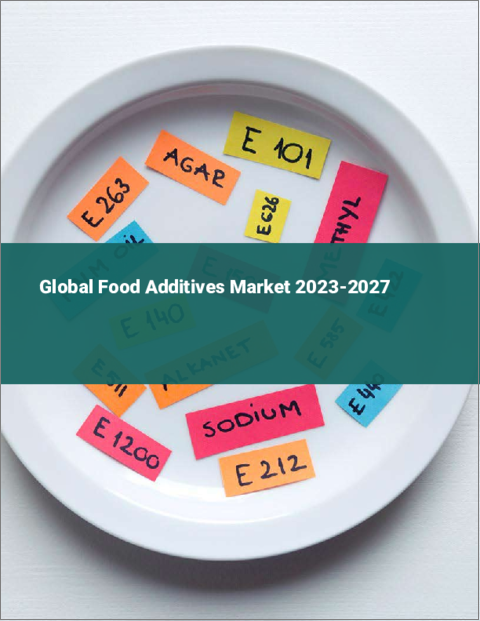表紙：食品添加物の世界市場 2023-2027