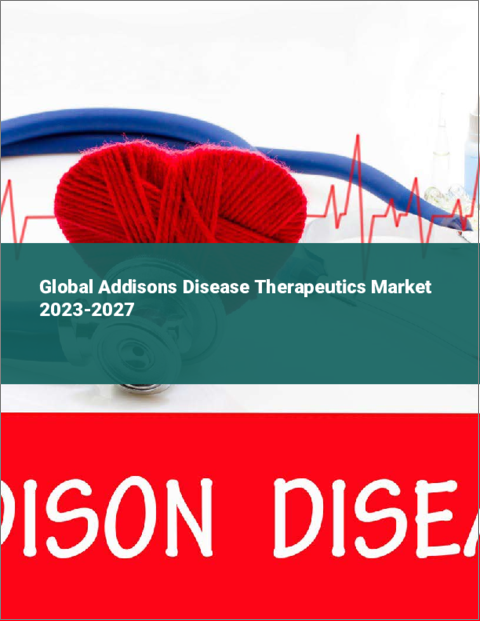 表紙：アジソン病治療薬の世界市場 2023-2027