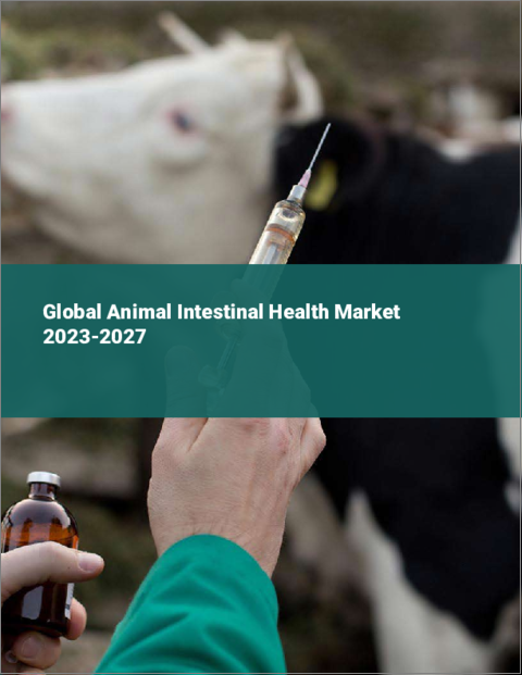 表紙：動物腸内衛生の世界市場 2023-2027