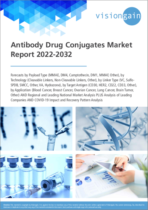 表紙：抗体薬物複合体市場：2022年～2032年