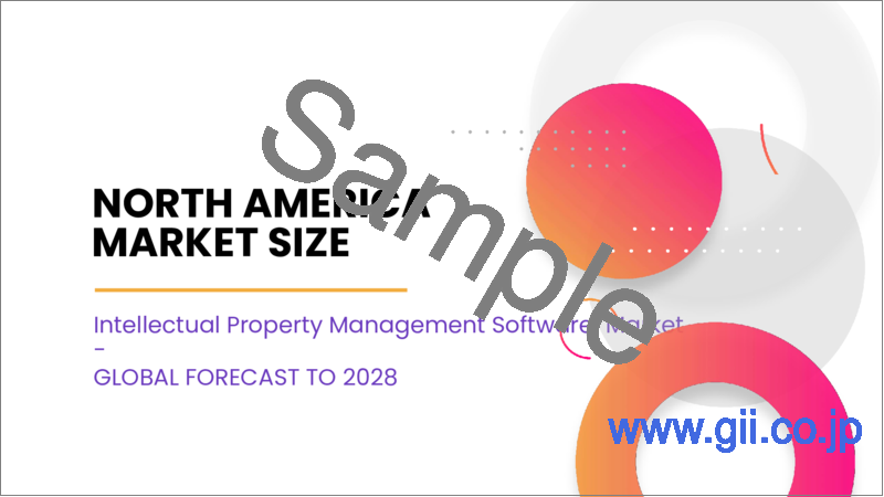 サンプル2：知的財産管理ソフトウェアの世界市場：コンポーネント別、展開別、最終用途別、地域別 - 予測、分析（2022年～2028年）