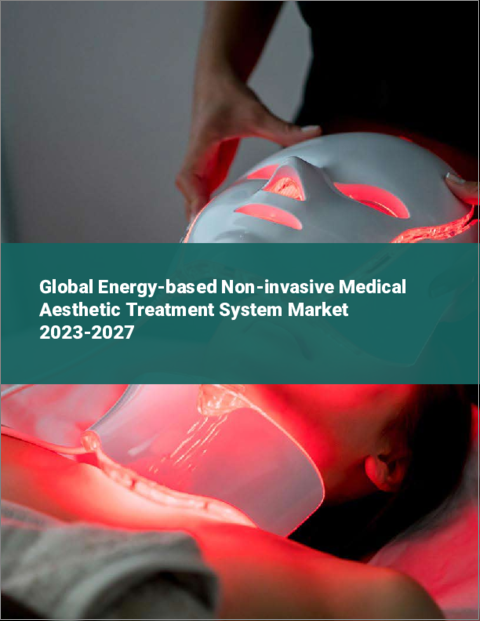 表紙：エネルギーベースの非侵襲性医療＆美容治療システムの世界市場 2023-2027