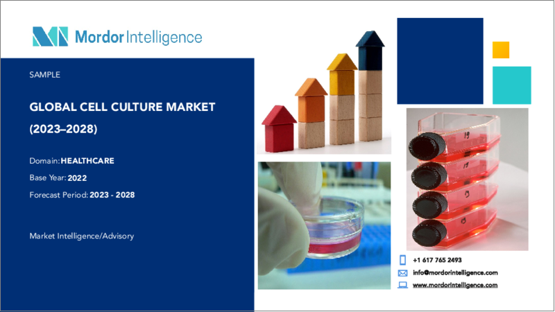 表紙：細胞培養市場- 成長、動向、予測（2023年-2028年）