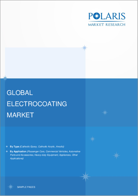 表紙：電着塗装の世界市場（2022年～2030年）：市場シェア、規模、動向、業界分析、タイプ別、用途別、地域別、セグメント予測