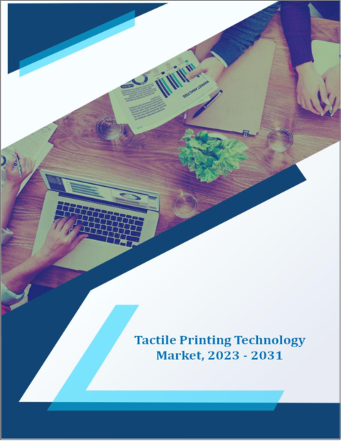 表紙：触覚印刷技術市場 - 成長、将来展望、競合分析、2022年～2030年