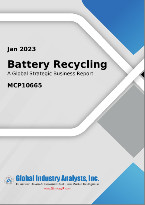 表紙：電池リサイクルの世界市場