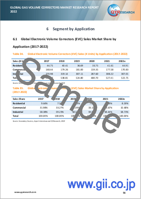 サンプル2：電子式体積補正装置 (EVC)：世界市場の分析 (2022年)