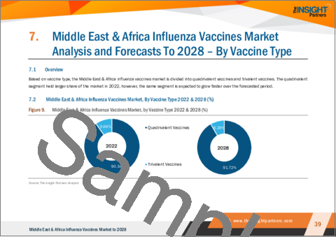 サンプル2：中東・アフリカのインフルエンザワクチン市場の2028年までの予測-地域分析- ワクチンタイプ、ウイルスタイプ、技術、投与経路、ターゲットグループ別