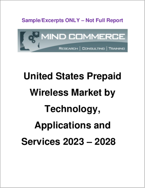 表紙：米国のプリペイドワイヤレス市場 (2023年～2028年)：技術・用途・サービス別