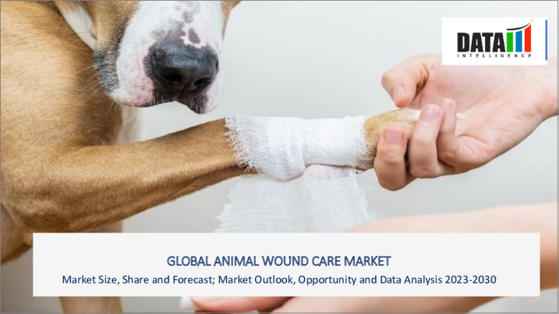表紙：動物用創傷被覆材の世界市場-2023-2030