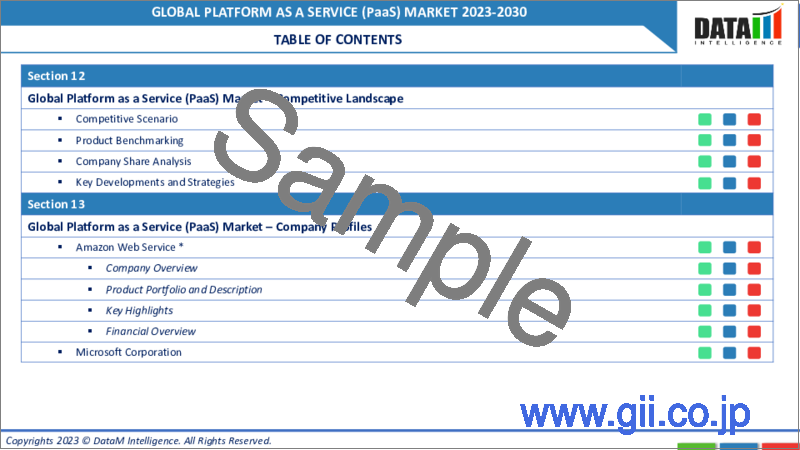 サンプル1：PaaS（サービスとしてのプラットフォーム）の世界市場-2022-2029
