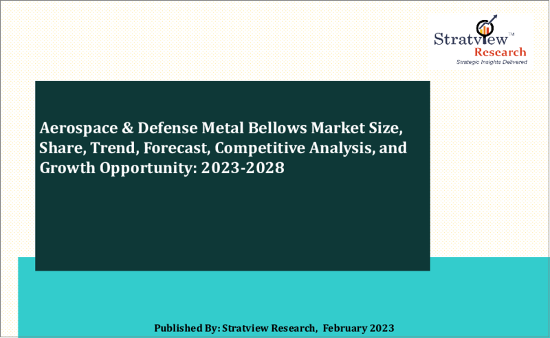 表紙：航空宇宙・防衛用金属ベローズの世界市場 (2023-2028年)：市場規模・シェア・動向・予測・競合分析・成長機会