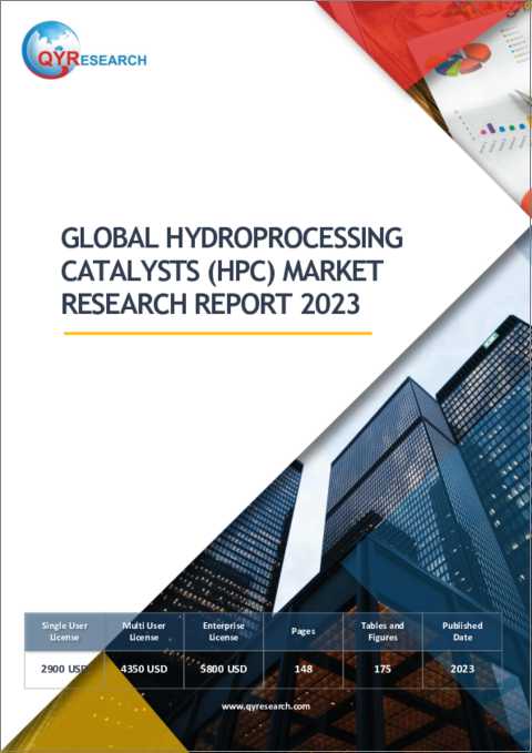 表紙：水素化処理触媒 (HPC) の世界市場の分析 (2023年)