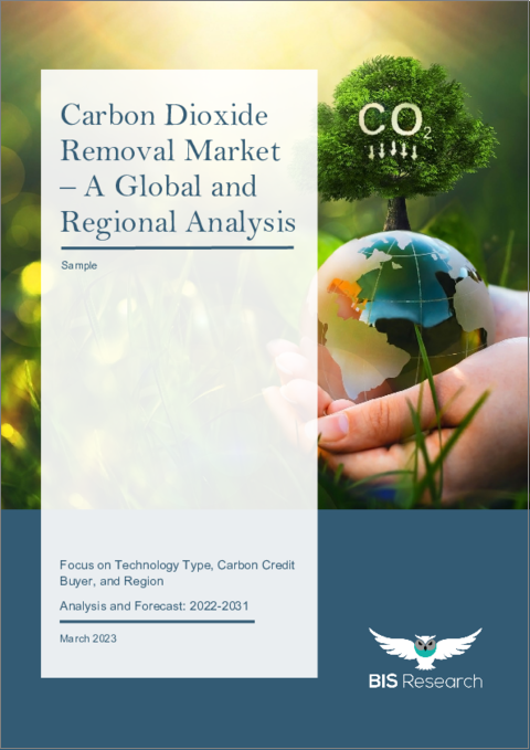表紙：二酸化炭素除去 (CDR) の世界市場 (2022-2031年)：技術タイプ・炭素クレジット購入者・地域/国別の分析・予測