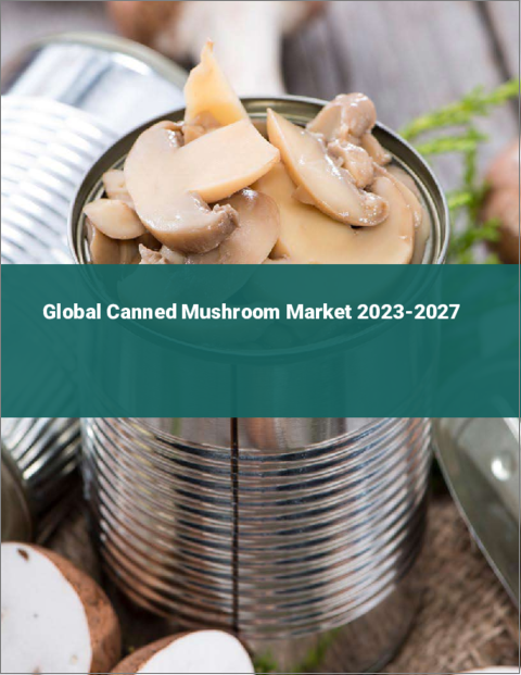 表紙：マッシュルームの缶詰の世界市場 2023-2027