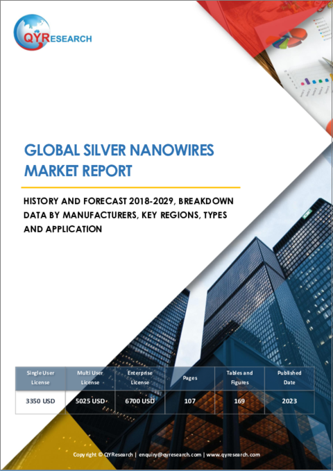 表紙：銀ナノワイヤーの世界市場：分析・実績・予測 (2018年～2029年)
