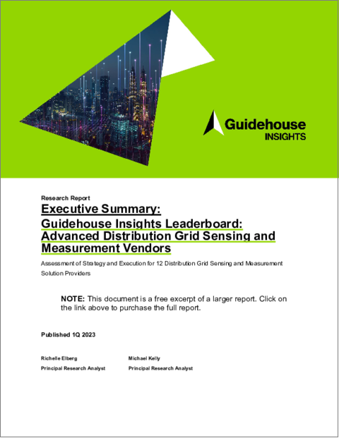 表紙：先進配電網センシング・測定ベンダー：Guidehouse Insights Leaderboard